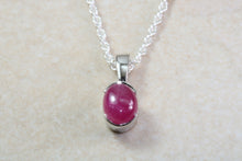 Load image into Gallery viewer, Oval Cabochon cut Ruby Necklace