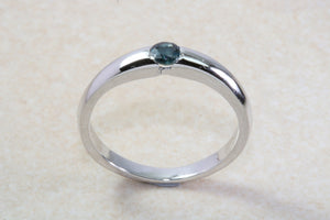 Natural Blue Sapphire Petite Ring