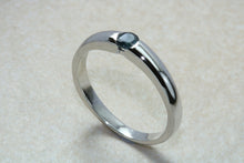 Load image into Gallery viewer, Natural Blue Sapphire Petite Ring