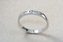 Load image into Gallery viewer, Traditional Simple Diamond Eternity Ring. Round cut Diamonds Chanel Set.18ct white Gold. Eternity,Wedding, Stack or Dress Ring