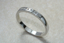 Load image into Gallery viewer, Traditional Simple Diamond Eternity Ring. Round cut Diamonds Chanel Set.18ct white Gold. Eternity,Wedding, Stack or Dress Ring