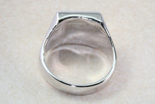 Load image into Gallery viewer, Sterling silver gents Diamond set signet ring. Real round cut Diamond. Perfect gift idea for any occasion