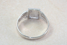 Load image into Gallery viewer, Sterling silver gents Diamond set signet ring. Real round cut Diamond. Perfect gift idea for any occasion