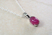 Load image into Gallery viewer, Oval Cabochon cut Ruby Necklace