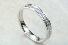 Load image into Gallery viewer, Traditional dainty and simple Diamond set eternity ring, perfect as wedding,dress,anniversary,stacker ring, Ideal gift for any occasion