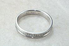 Load image into Gallery viewer, Traditional dainty and simple Diamond set eternity ring, perfect as wedding,dress,anniversary,stacker ring, Ideal gift for any occasion