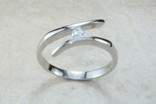 Load image into Gallery viewer, Lovely twist shank Diamond set ring. absolutely perfect present for all occasions. birthday's, anniversaries, graduation etc