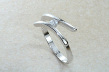 Load image into Gallery viewer, Lovely twist shank Diamond set ring. absolutely perfect present for all occasions. birthday's, anniversaries, graduation etc