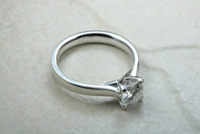 Load image into Gallery viewer, 1.00 ct Radiant cut Forever One Moissanite Platinum Soitaire. DEF colour VVS1 clarity.