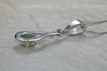 Load image into Gallery viewer, Natural Peridot Gemstone Pendant.Sterling Silver Peridot Necklace.Perfect 16th,18th,21st birthday or Anniversary Gift.Pendant with Chain
