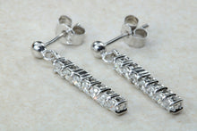 Load image into Gallery viewer, Beautiful Diamond set dropper earrings. 18ct Gold push back fittings.Perfect gift solution for any occasion. F VS1 grade Diamonds