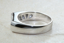 Load image into Gallery viewer, Stunning Gentleman's Princess cut Diamonds set Ring