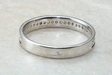 Load image into Gallery viewer, Traditional dainty and simple Diamond set eternity ring, perfect as wedding,dress,anniversary,stacker ring, Ideal gift for any occasion