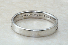 Load image into Gallery viewer, Traditional dainty and simple Diamond set eternity ring, perfect as wedding,dress,anniversary,stacker ring, Ideal gift for any occasion