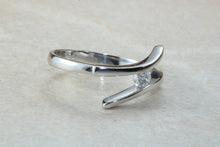 Load image into Gallery viewer, Lovely twist shank Diamond set ring. absolutely perfect present for all occasions. birthday's, anniversaries, graduation etc