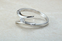 Load image into Gallery viewer, Lovely twist shank Diamond set ring. absolutely perfect present for all occasions. birthday's, anniversaries, graduation etc