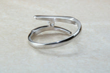 Load image into Gallery viewer, Lovely twist shank Diamond set ring. absolutely perfect present for all occasions. birthday's, anniversaries, graduation etc