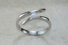 Load image into Gallery viewer, Lovely twist shank Diamond set ring. absolutely perfect present for all occasions. birthday's, anniversaries, graduation etc