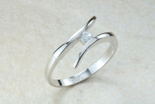 Load image into Gallery viewer, Lovely twist shank Diamond set ring. absolutely perfect present for all occasions. birthday's, anniversaries, graduation etc