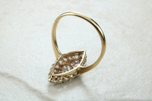 Load image into Gallery viewer, Stunning and beautiful Diamond set dress ring. 2ct Old cut round diamonds,18ct gold. Dress, cocktail, anniversary,statement ring. Ideal gift