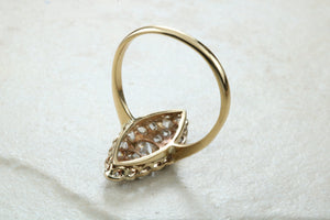 Stunning and beautiful Diamond set dress ring. 2ct Old cut round diamonds,18ct gold. Dress, cocktail, anniversary,statement ring. Ideal gift