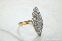 Load image into Gallery viewer, Stunning and beautiful Diamond set dress ring. 2ct Old cut round diamonds,18ct gold. Dress, cocktail, anniversary,statement ring. Ideal gift