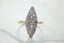 Load image into Gallery viewer, Stunning and beautiful Diamond set dress ring. 2ct Old cut round diamonds,18ct gold. Dress, cocktail, anniversary,statement ring. Ideal gift