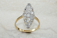 Load image into Gallery viewer, Stunning and beautiful Diamond set dress ring. 2ct Old cut round diamonds,18ct gold. Dress, cocktail, anniversary,statement ring. Ideal gift