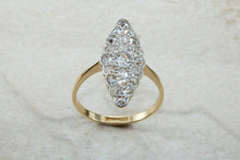 Load image into Gallery viewer, Stunning and beautiful Diamond set dress ring. 2ct Old cut round diamonds,18ct gold. Dress, cocktail, anniversary,statement ring. Ideal gift
