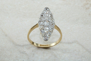 Stunning and beautiful Diamond set dress ring. 2ct Old cut round diamonds,18ct gold. Dress, cocktail, anniversary,statement ring. Ideal gift