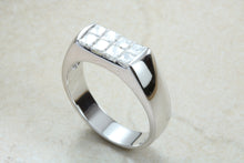 Load image into Gallery viewer, Stunning Gentleman's Princess cut Diamonds set Ring