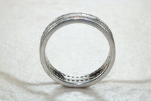 Load image into Gallery viewer, Very Dressy Band Full Circle set with Two Rows of Square Diamonds