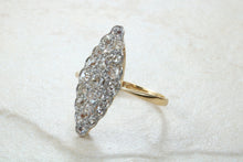 Load image into Gallery viewer, Stunning and beautiful Diamond set dress ring. 2ct Old cut round diamonds,18ct gold. Dress, cocktail, anniversary,statement ring. Ideal gift