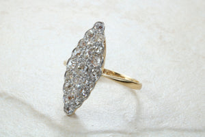 Stunning and beautiful Diamond set dress ring. 2ct Old cut round diamonds,18ct gold. Dress, cocktail, anniversary,statement ring. Ideal gift