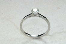 Load image into Gallery viewer, Natural round brilliant cut diamond platinum solitaire, 0.47 carat top grade diamond