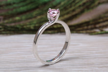 Load image into Gallery viewer, Pink Sapphire C Z set Silver Ring