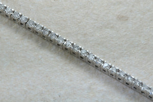 Diamond set tennis bracelet set in 9ct white gold, dainty with over half carats top grade diamonds, perfect gift for all of lifes occasions