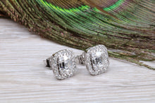 Load image into Gallery viewer, Very Dressy Diamond Cluster set 18ct White Gold Stud Earrings