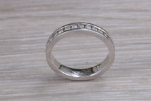 Load image into Gallery viewer, Half carat Round cut Diamonds Chanel set Ring, Available in your Choice of Precious Metals