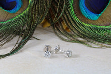 Load image into Gallery viewer, One carat Diamond set Solitaire Stud Earrings