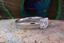 Load image into Gallery viewer, Traditional Platinum 1.00ct Diamond Solitaire. Forever One grade Moissanite Engagement Ring, best grade Moissanite