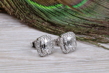 Load image into Gallery viewer, Very Dressy Diamond Cluster set 18ct White Gold Stud Earrings