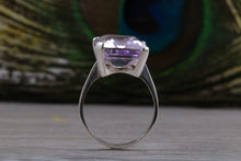 Load image into Gallery viewer, Large 10ct Pink Amethyst Ring