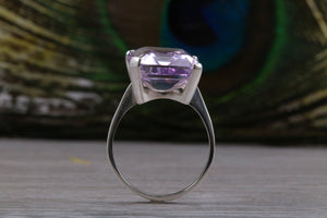 Large 10ct Pink Amethyst Ring