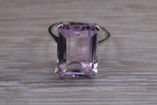 Load image into Gallery viewer, Large 10ct Pink Amethyst Ring