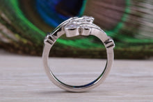 Load image into Gallery viewer, Sterling Silver cubic zirconia set dress ring