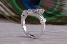 Load image into Gallery viewer, Sterling Silver cubic zirconia set dress ring