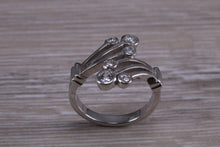 Load image into Gallery viewer, Sterling Silver cubic zirconia set dress ring