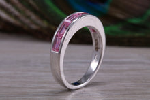 Load image into Gallery viewer, Ladies Sterling Silver Pink C Z set Ring