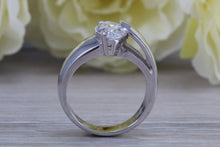 Load image into Gallery viewer, Sterling silver Marquise set dress ring, very unique design